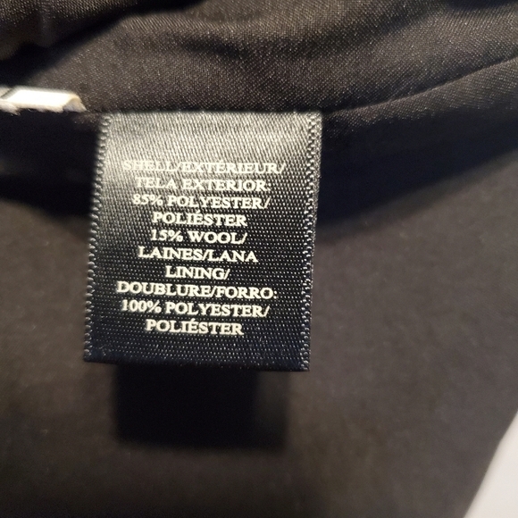 Anne Taylor Blue and Black Houndstooth Midi Skirt SZ 4 - Picture 5 of 8